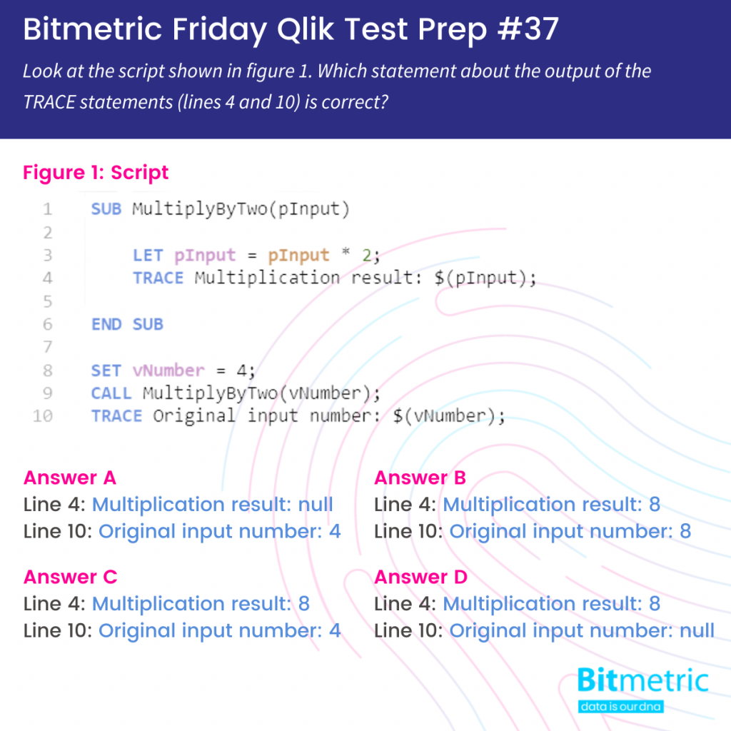 Qlik subroutine parameters