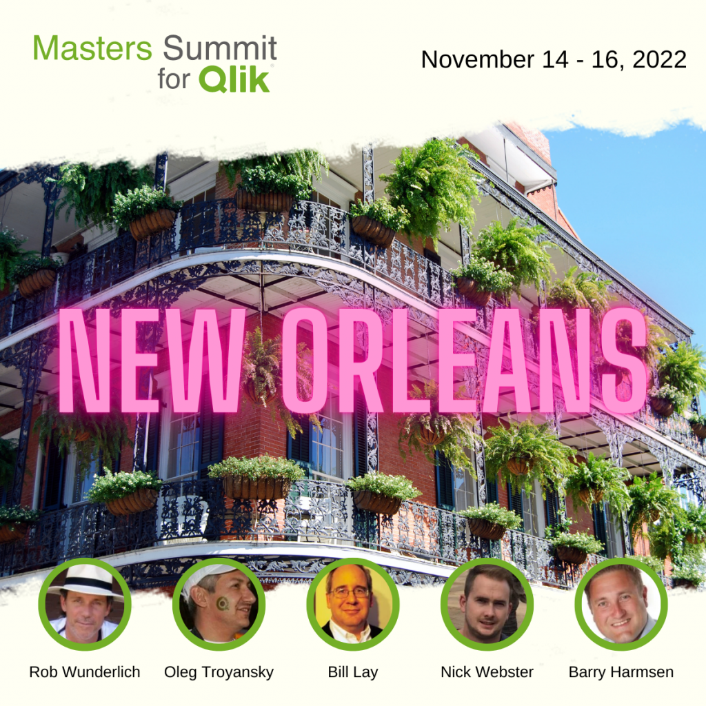 Masters Summit for Qlik New Orleans 2022