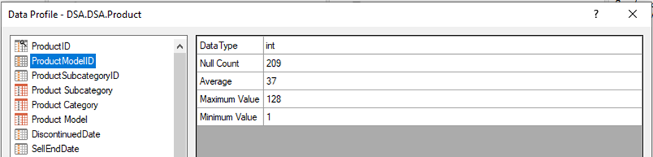 Data profiling in TimeXtender version 22