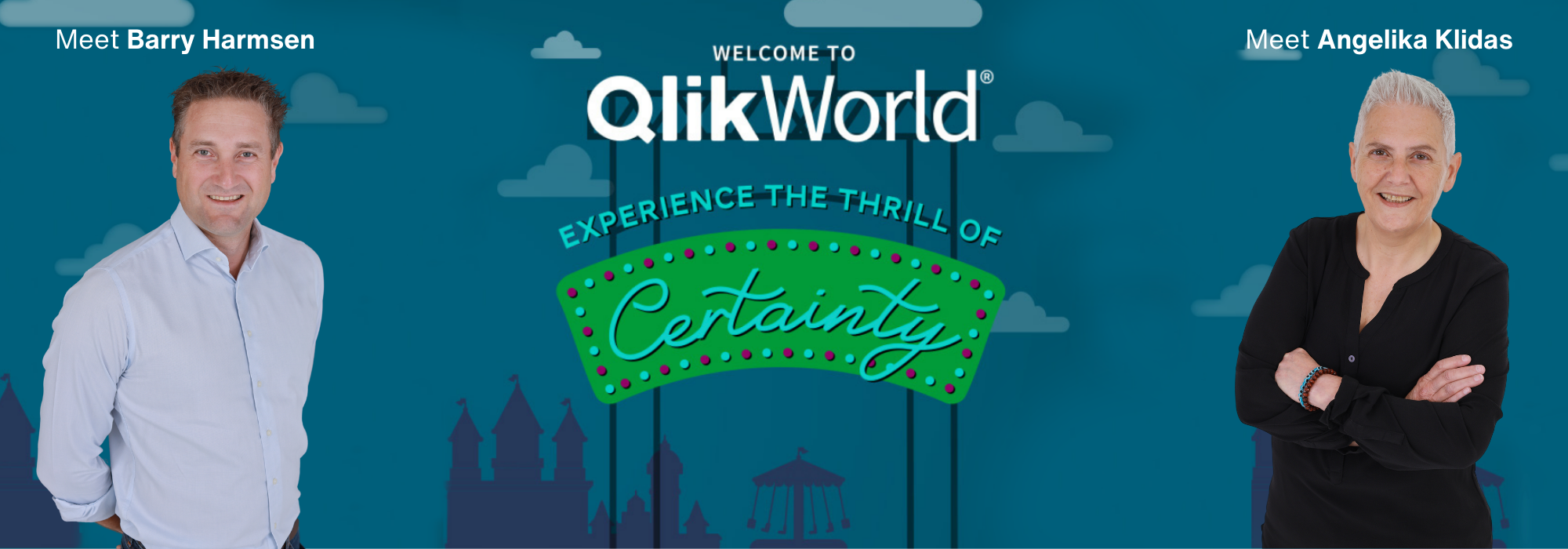 Barry Harmsen and Angelika Klidas will attend QlikWorld in Las Vegas