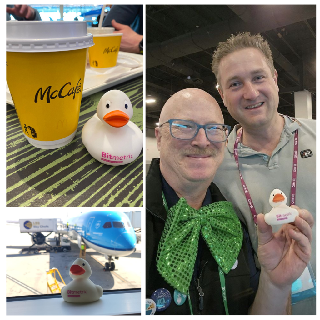 Bitmetric Rubber Duck, Dalton and Barry at QlikWorld