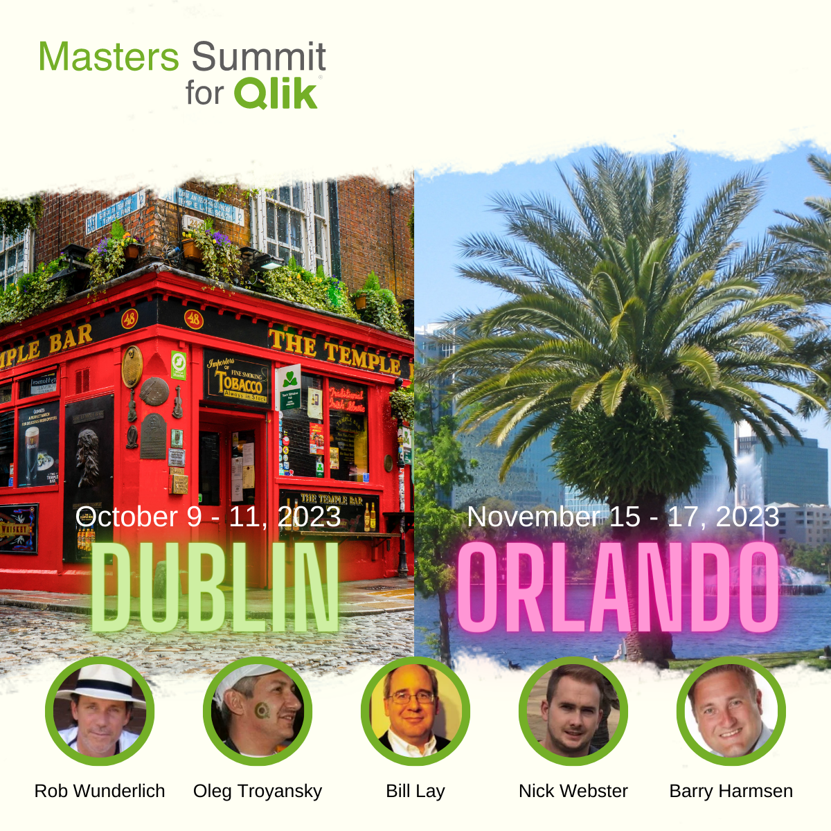 Masters Summit for Qlik - Dublin & Orlando